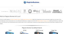 Desktop Screenshot of magicianbusiness.com