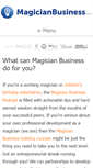 Mobile Screenshot of magicianbusiness.com